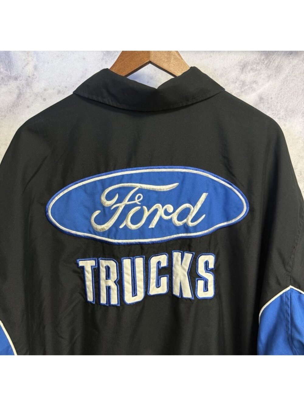 JH Design Ford Trucks Bomber Jacket Mens 2XL Reversible Embroidered